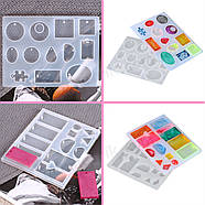 Набір 277 в 1 - молди, паєтки, інструменти та аксесуари для виготовлення прикрас з епоксидної смоли, фото 6