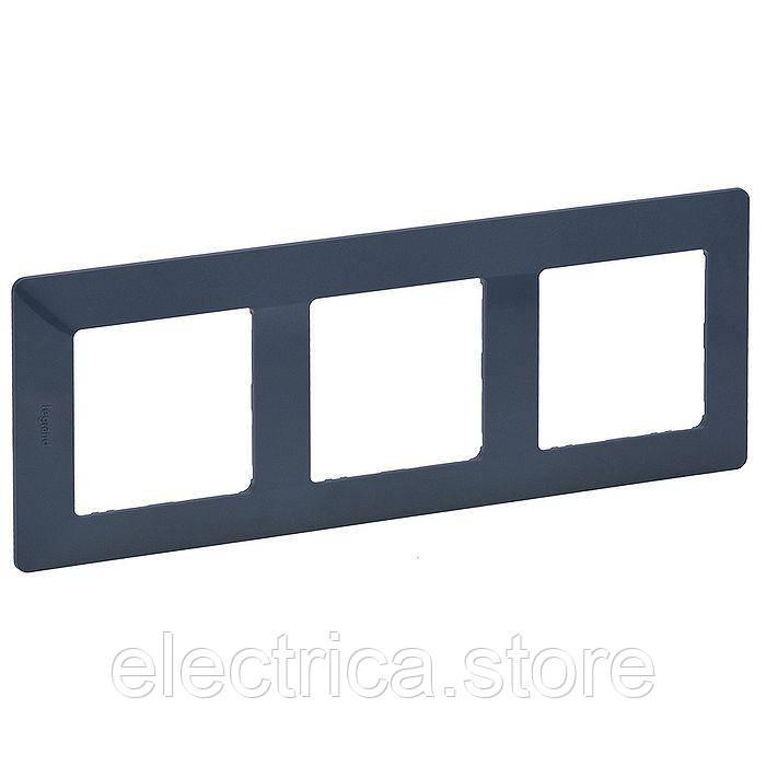 Рамка 3-постова Valena Life лазур 754093, фото 1