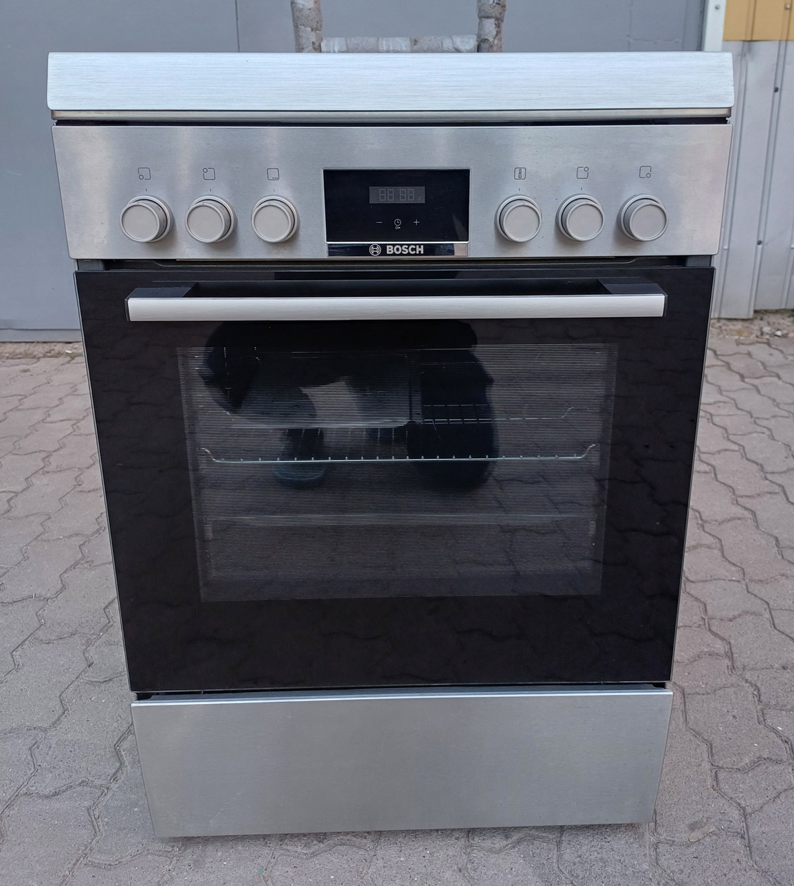 Плита комбінована газова 60 см Бош Bosch HXR39AI50 Wok Eco clean 66 л