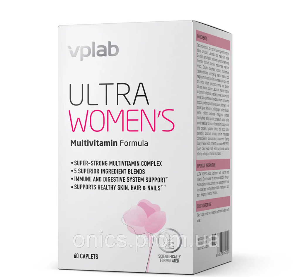 Витамины VPLab Ultra Women's multivitamin formula - 60caps хорошее качество - фото 1 - id-p2197377862