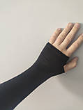 Мітенки тонкі рукава без пальців Захисні рукава з нейлону, колір чорний Без написів, фото 8