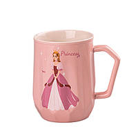 Чашка керамическая 450 мл Принцесса Дисней,Розовый