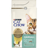 Сухой корм для кошек Purina Cat Chow Hairball с курицей 1.5 кг 5997204514486 i