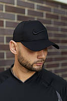 Кепка Nike чорна (чорне лого) хорошее качество