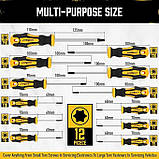 Набір Torx викруток 12шт + намагнічувач-розмагнічувач sdy-84010, фото 2