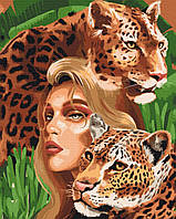 Картина по номерам BrushMe Хищные леопарды 40х50см BS52510 MY, код: 8263582