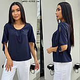 Блузка жіноча норма та батал н802-41322 гл, фото 4