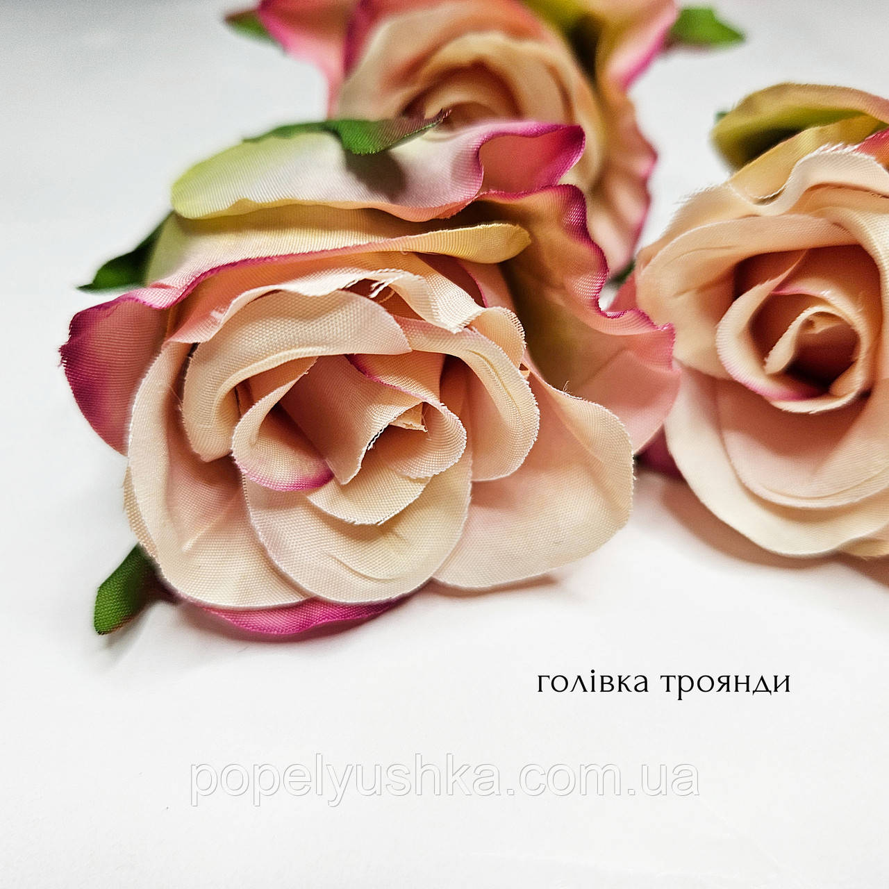 Головка троянди "Мерседес" 6×6 см, фото 1
