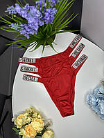 Трусики женские Victoria s Secret Brazilian со стразами размер S Красный