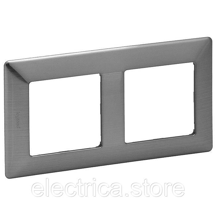 Рамка 2-постова Valena Life сталь 754152, фото 1