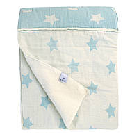 Плед микроплюш Star Patchwork throw Barine mint ментоловый 130х170 см