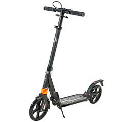 Самокат міський прогулянковий чорний Scooter 003S