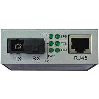 Медіаконвертер Step4Net 10/100Base-TX to 100Base-FX, SM, 1550nm, SC/PC, 20 км (MC-D-0,1-1SM-1550nm-20) sn