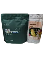 В Набор MIX PROTEIN SLIM Низкокалорийный питательный коктейль и Пророщенные зерна злаков(300г тм Чойс(Choice)