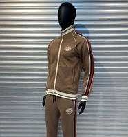 GC бежевый яркий модный стильный мужской спортивный костюм брендовый Гуччи