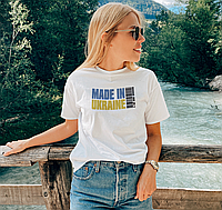 Женская футболка Mishe Made in Ukraine 56 Белый (200428) ES, код: 7955425