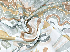 Вискоза нейлон малюнок хвилі, оливковий