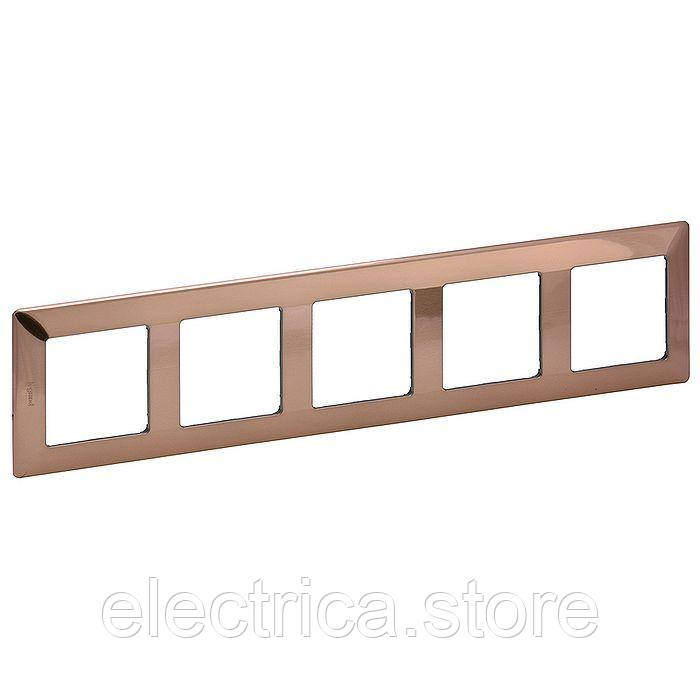 Рамка 5-постова Valena Life мідь 754165, фото 1