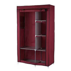 Шафа складана каркасна тканинна 105х45х175 Storage Wardrobe 68105 Бордова 149660