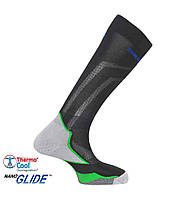 Шкарпетки гірськолижні Salomon X-MAX M 39-41 black/grey green (L3788570057-41) хорошее качество