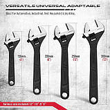 Набір регульованих розвідних ключів 4шт sdy-81046, фото 3