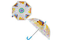 Зонт детский Paw Patrol PL82130 прозрачный купол, пласт. спицы, длина 67см, диаметр купола 76см