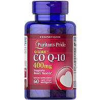 Коэнзим Puritan's Pride Q-Sorb Co Q-10 400 mg 60 Caps EV, код: 7738174