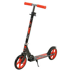 Самокат міський червоний прогулянковий з ножним гальмом Scooter 988A
