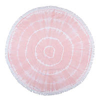 Рушник пляжний Pestemal Swirl Roundie Flamingo Barine 150х150 см