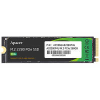 Накопичувач SSD 256GB Apacer M.2 2280 (AP256GAS2280P4U-1) TLC, 3500Mb/s, 1200Mb/s, SATA 6Gb/s, 6.3 г