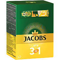 Кофе растворимый в стиках Jacobs 3в1 Латте 24шт по 12г