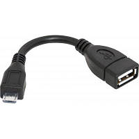 Дата кабель OTG USB 2.0 AF to Micro 5P 0.08m Defender (87300) sn