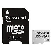 Картка пам'яті Transcend 256 GB microSDXC class 10 UHS-I (TS256GUSD300S-A) sn
