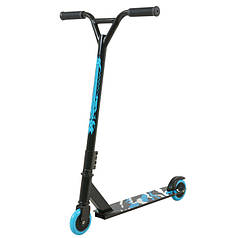 Самокат трюковий чорно-синій Scooter 002TD