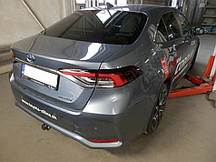 Фаркоп Toyota Corolla E210 2018- (Тойота Корола 210 седан) також Hybrid, оцинкований Швидкознімний автомат на ручці