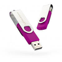 USB флеш накопитель eXceleram 32GB P1 Series Silver/Purple USB 2.0 (EXP1U2SIPU32) sn
