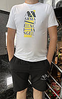 Мужской спортивный летний костюм Armani Exchange Мужской легкий костюм Костюм на лето для парней