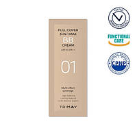 Легкий BB-крем 21 тон Trimay Full Cover 3-in-1 Max BB Cream SPF40 PA++ - 1 мл