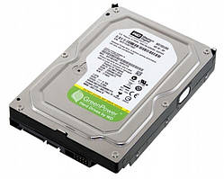 Накопичувач HDD (SATA) 3.5" 1TB Western Digital (WD10EURX), 5400 об/хв, 64 MB, SATA III Green Power