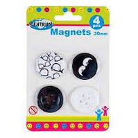 Магніти для дошок 4шт 30мм 86633 Centrum