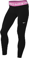 Лосины женские Nike W NP 365 MR 7/8 TIGHT черно-розовые DV9026-013