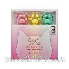 Набір текстовиділювачів 3 кольори "Котяча лапка" 12013-H, фото 1