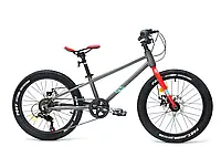 Подростковый горный велосипед Crosser Super Light 24" легкая алюминиевая рама 11,2" shimano на 6 скоростей