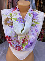 Женский шифоновый платок разные принты размер 72-72 см цена оптом