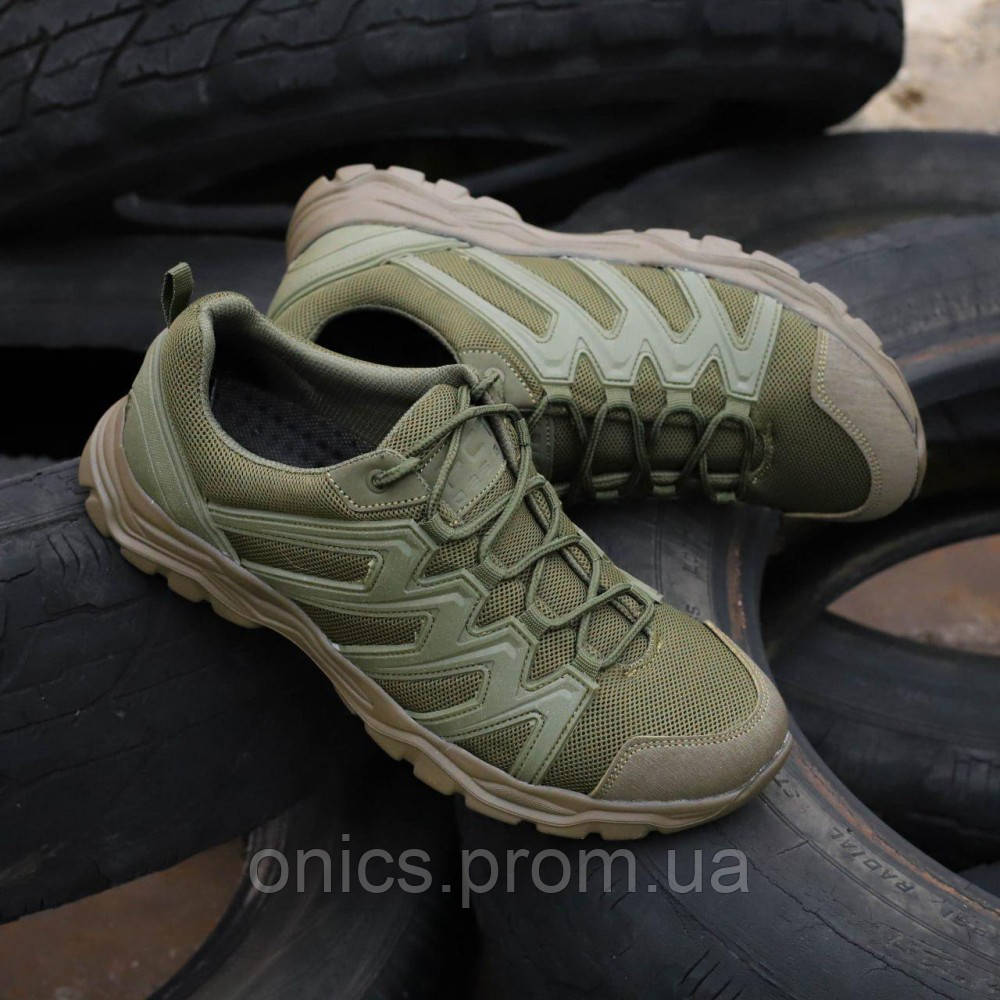 Кросівки літні сітка Salomon-Inspired Tactical Mesh Sneakers олива хорошее качество - фото 3 - id-p2197487384