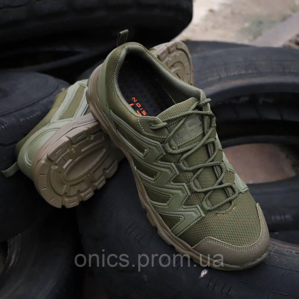 Кросівки літні сітка Salomon-Inspired Tactical Mesh Sneakers олива хорошее качество - фото 5 - id-p2197487386