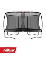 Батут элит BERG Grand Elite Regular 520 Grey с сеткой Safety Net DLX XL (30.99.15.90+30.45.15.30+35.76.05.00)