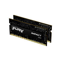 Модуль пам'яті для ноутбука SoDIMM DDR4 16 GB (2x8GB) 2666 MHz Fury Impact Kingston Fury (ex.HyperX) sn