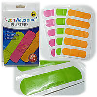 Пластырь "Neon Waterproof» / 40шт