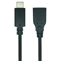 Дата кабель USB 2.0 Type C to AF 0.1m REAL-EL (EL123500017) sn